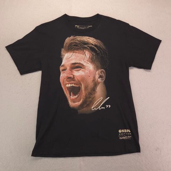 Mitchell & Ness Graphic Crew Neck Short Sleeve Shirt Mens Size Medium M Black - Picture 2 of 9